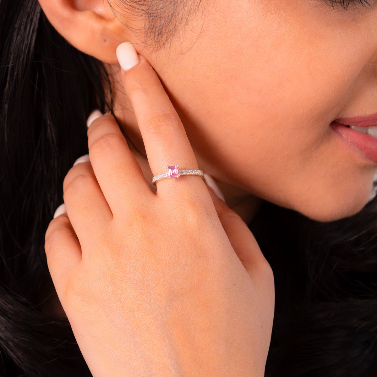 Spinel & White Sapphire Axel Ring - CLJ916
