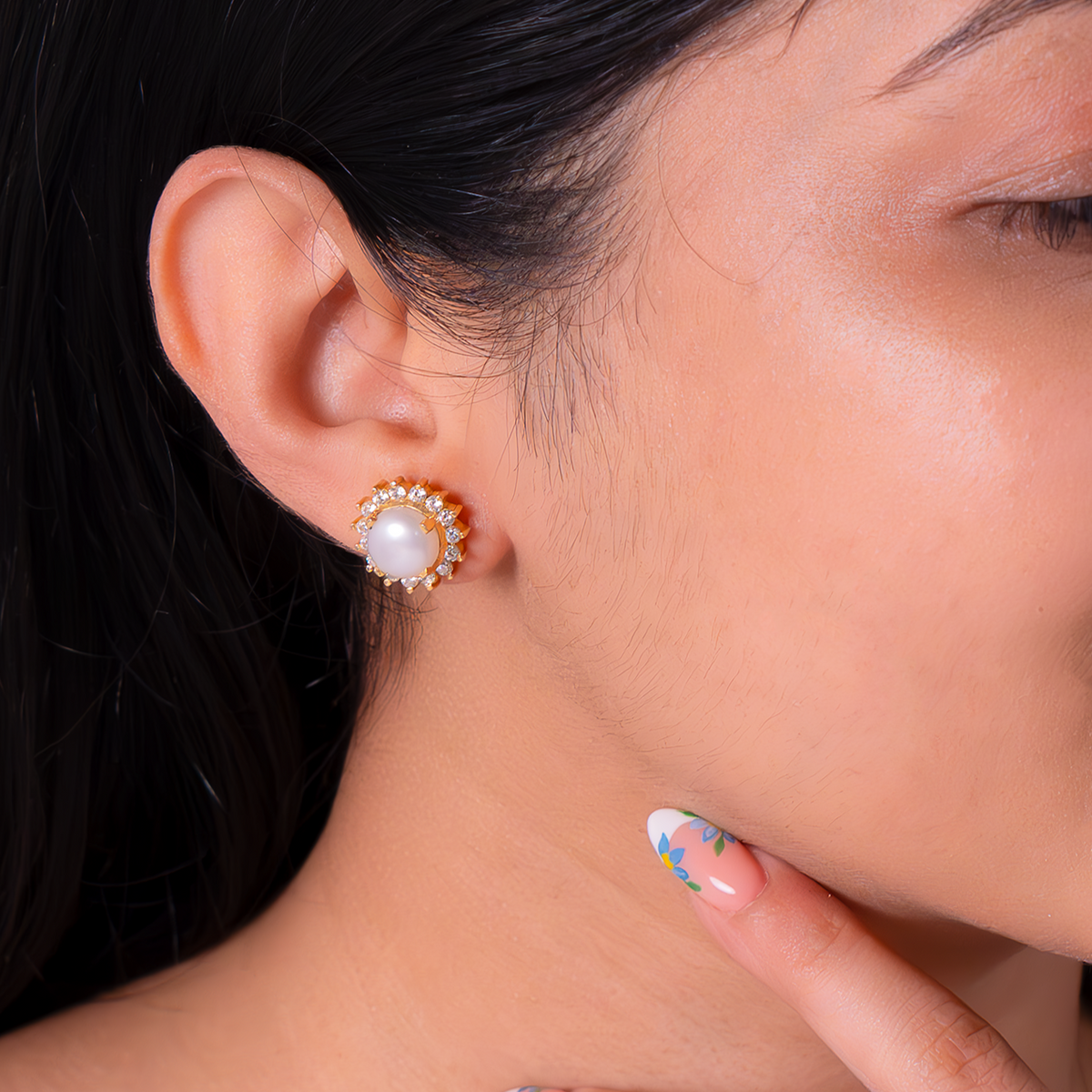 Handmade Cultured Pearl Hazel Earrings - CLJ705