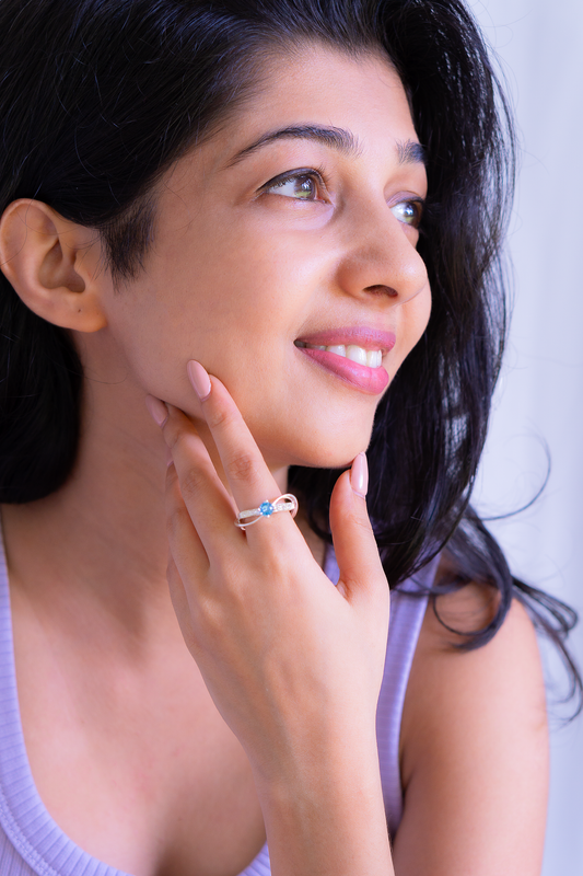 Blue Topaz Lena Ring - CLJ522