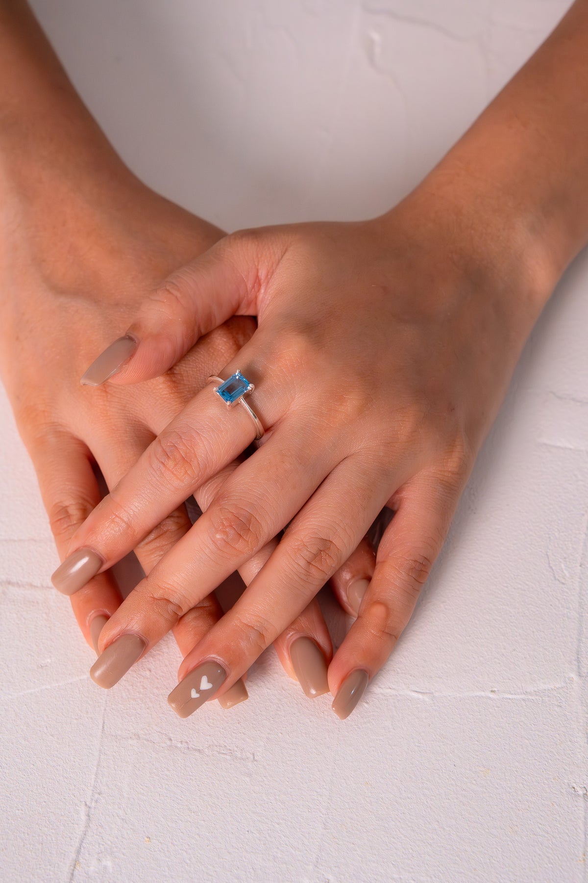 Blue Topaz Aura Ring - CLJ068