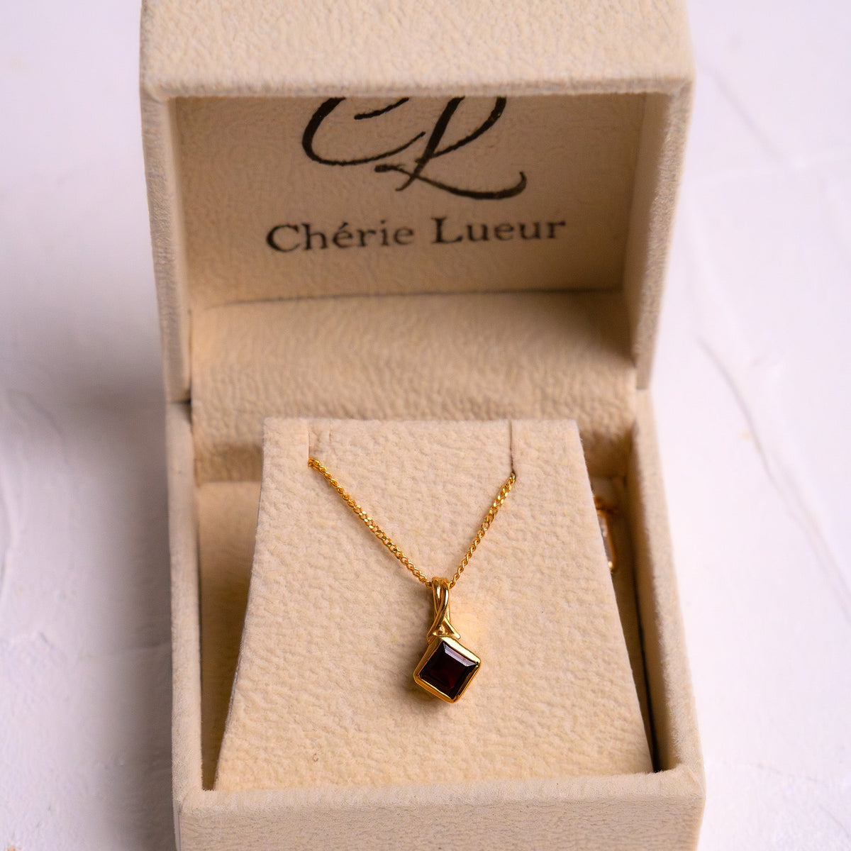Garnet Haidee Necklace - CLJ905G