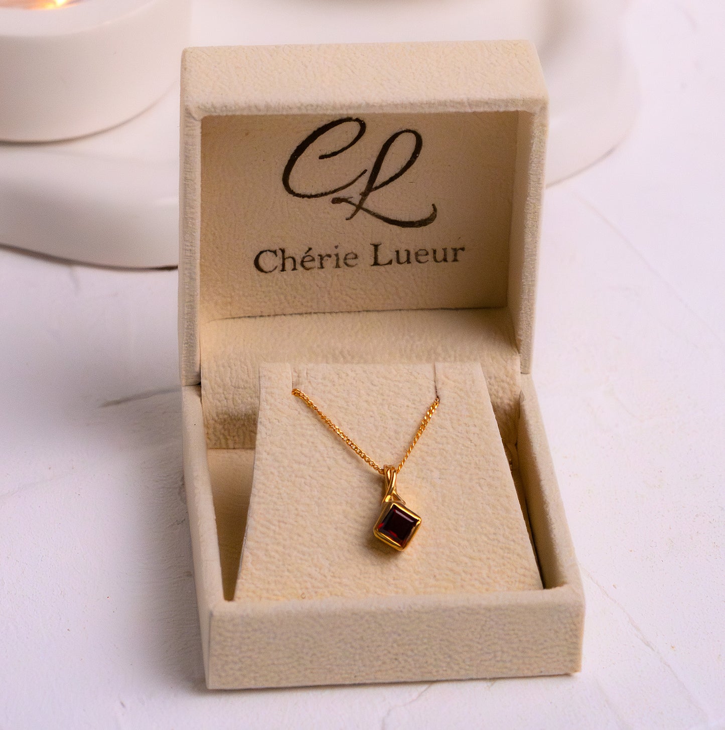 Garnet Haidee Necklace - CLJ905G
