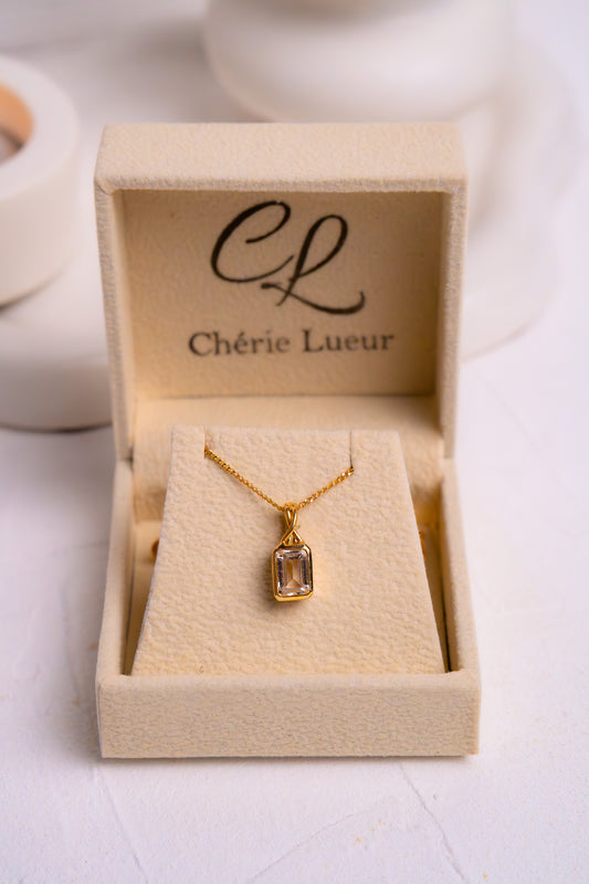 White Topaz Jessamine Necklace - CLJ906W