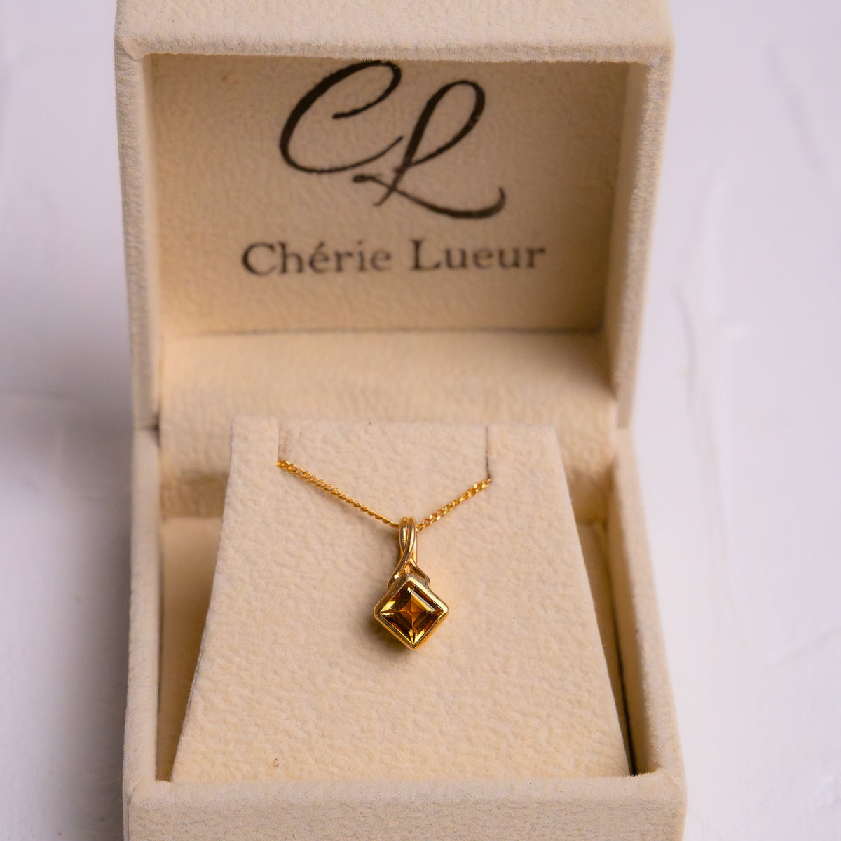 Citrine Haidee Necklace - CLJ905C