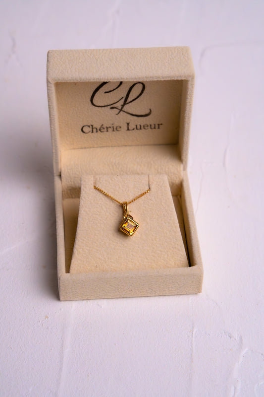 Citrine Haidee Necklace - CLJ905C