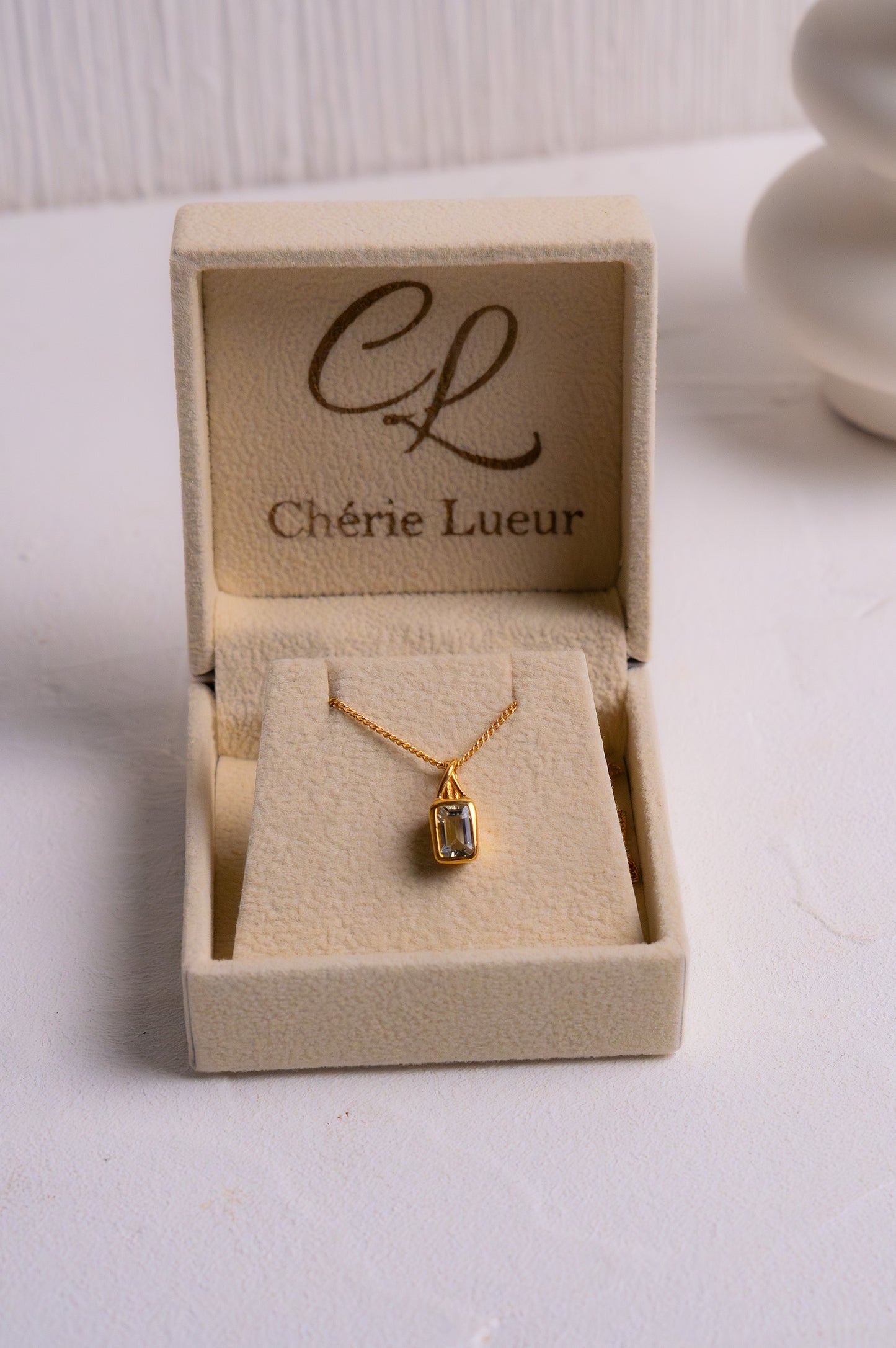 Aquamarine Jessamine Necklace - CLJ906AQ