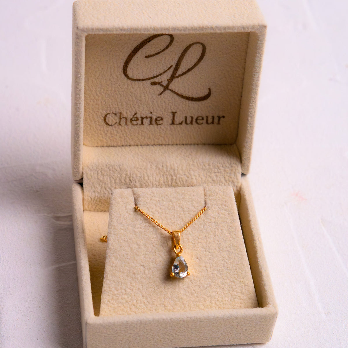 Aquamarine Adoline Necklace - CLJ745