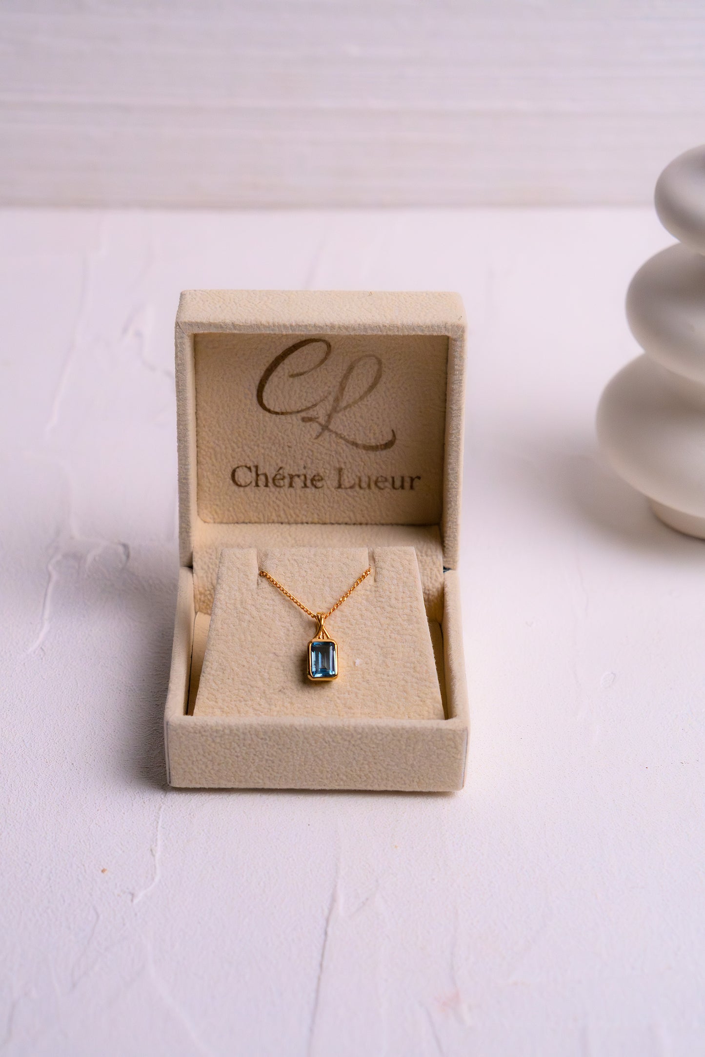 Blue Topaz Jessamine Necklace - CLJ906B