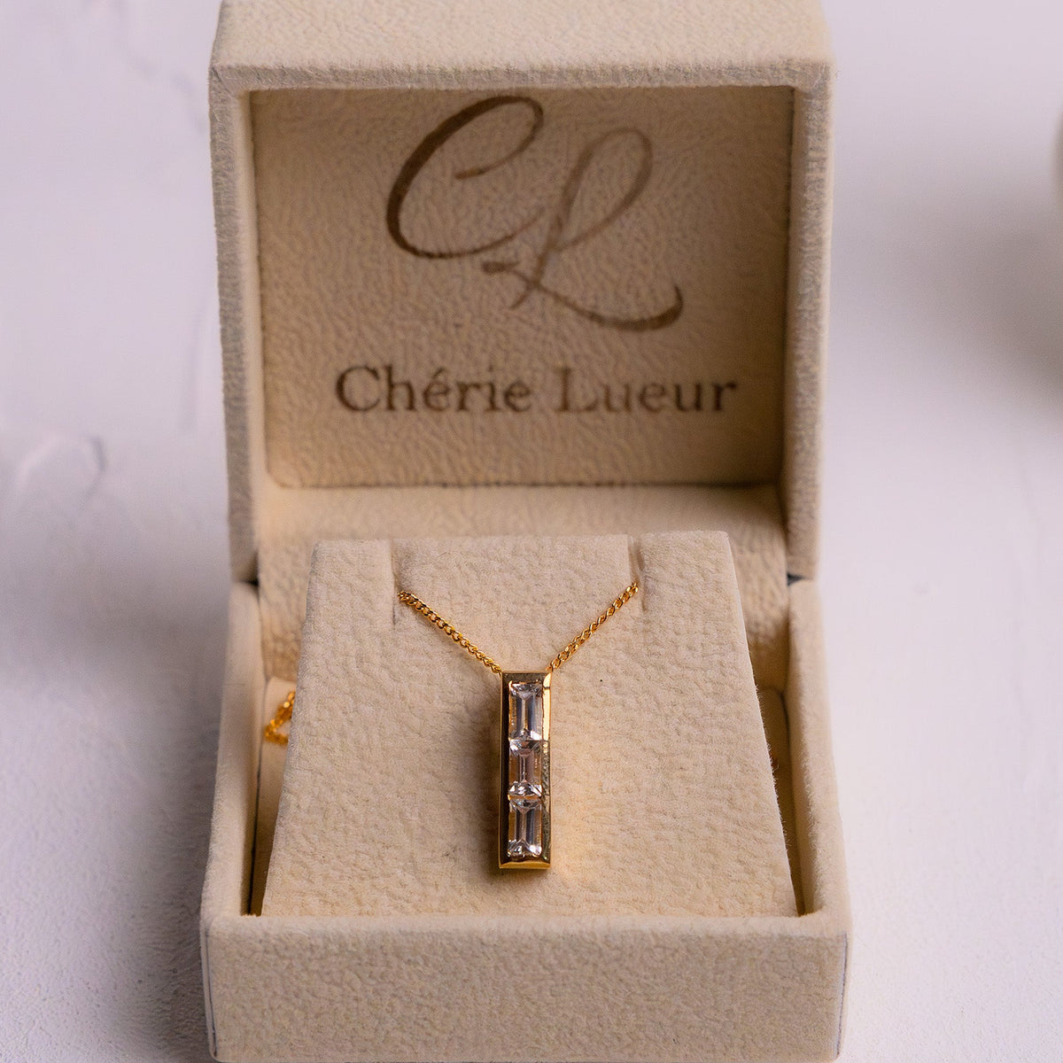 White Topaz Arabella Necklace - CLJ697W