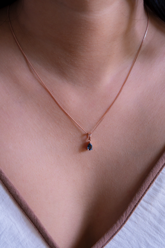London Blue Topaz Nerina Necklace - CLJ636LB