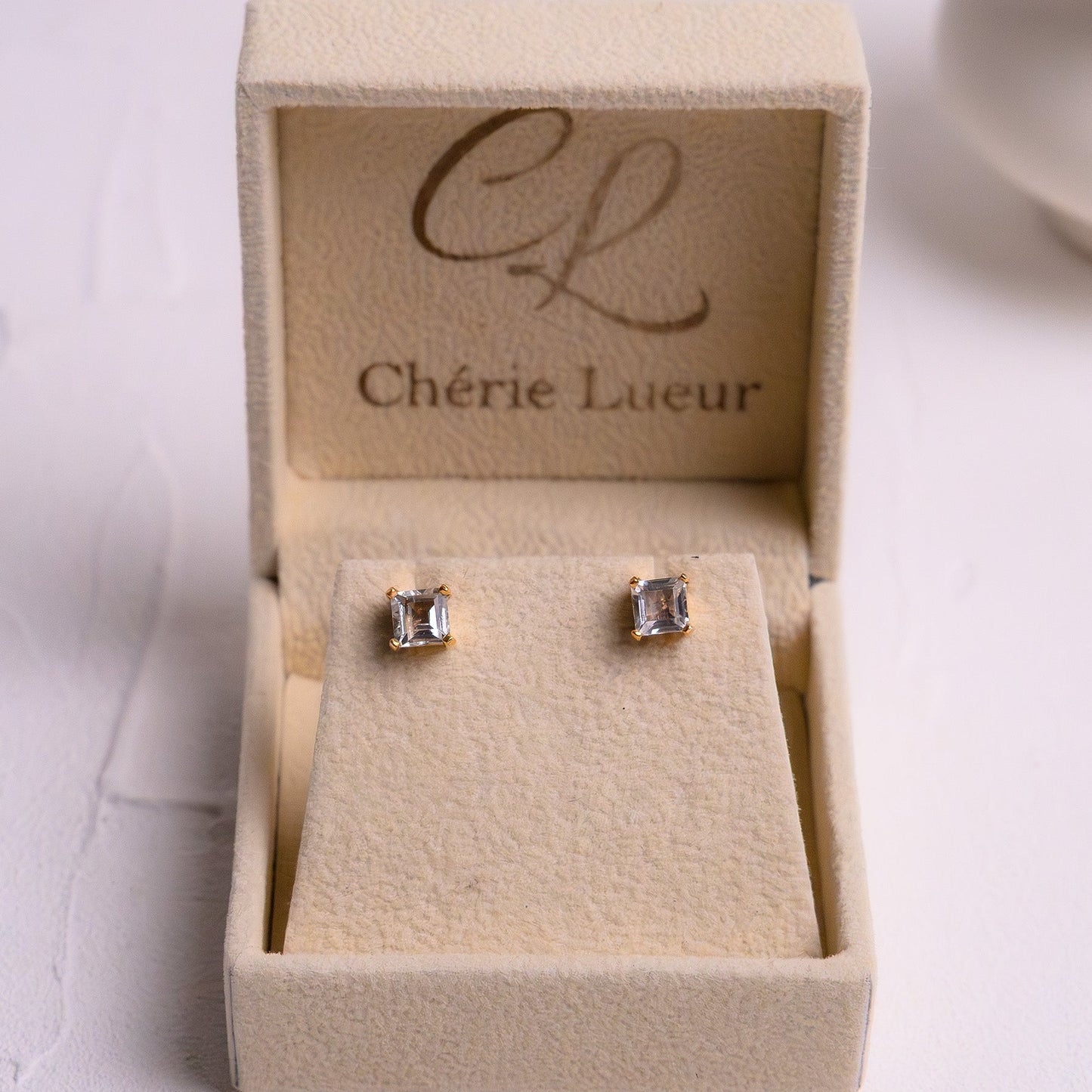 White Topaz Ivyana Earrings - CLJ589WE