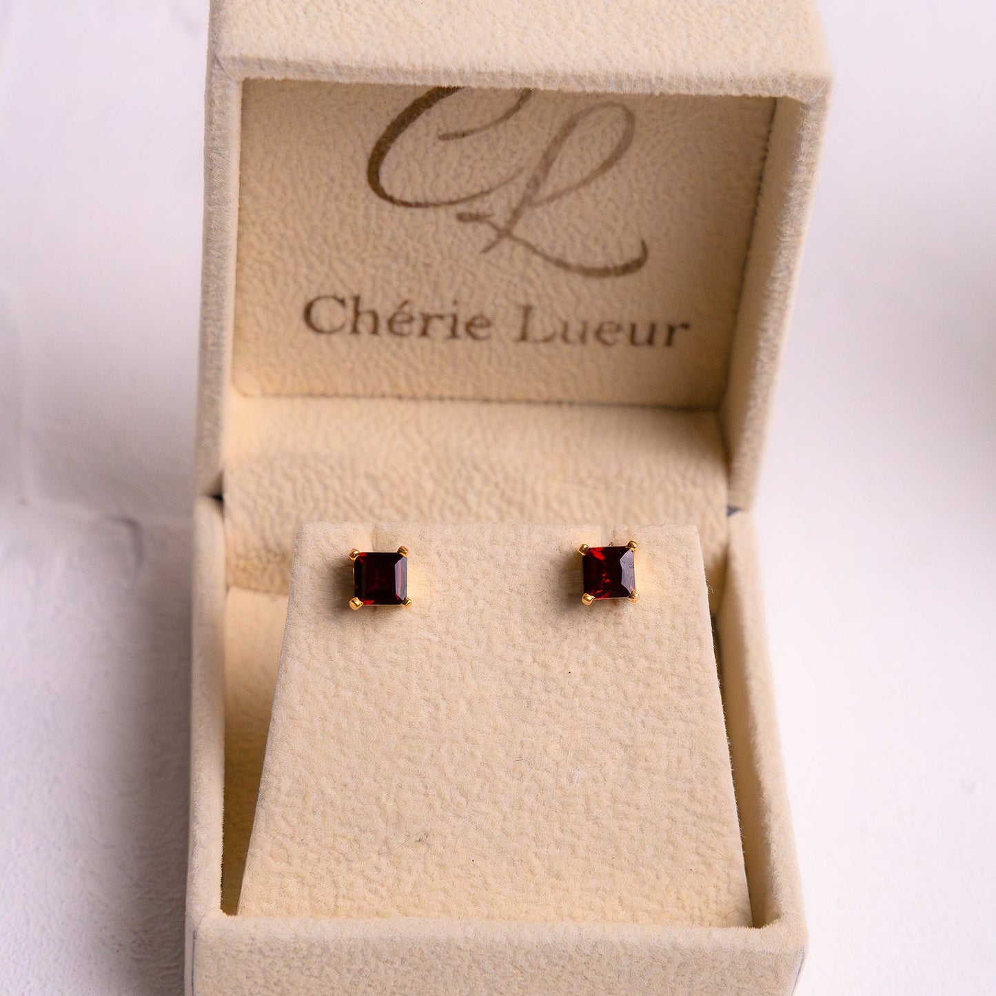 Garnet Ivyana Earrings - CLJ589GE