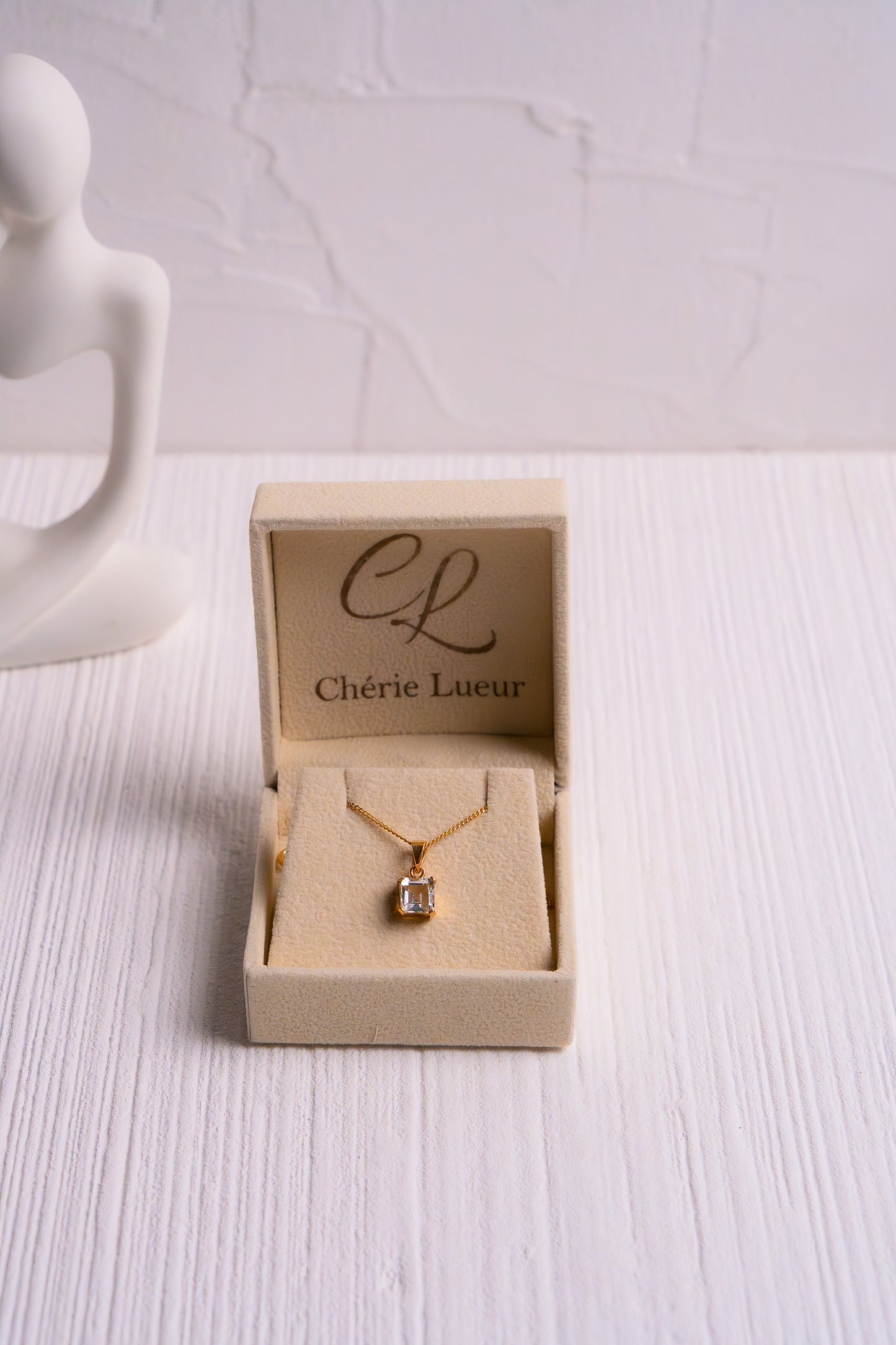 White Topaz Ivyana Necklace - CLJ589W