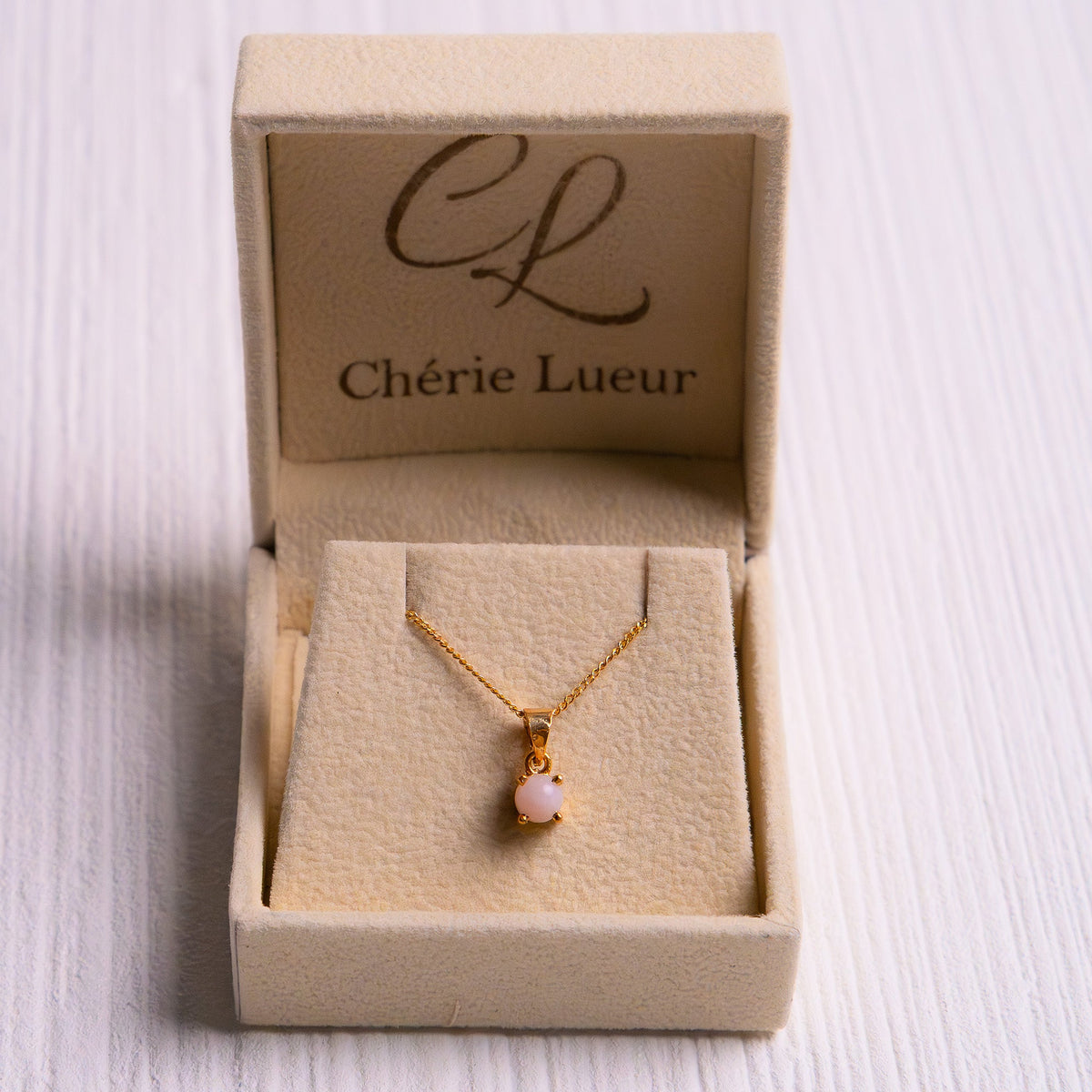 Pink Opal Adalyn Necklace - CLJ919