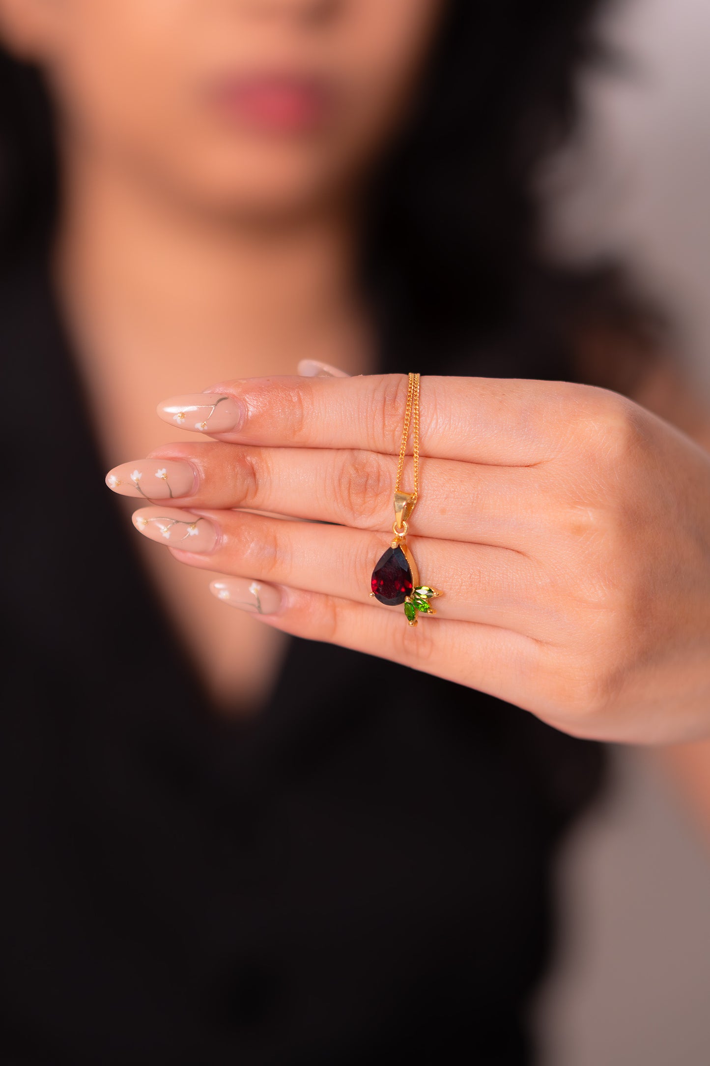 Garnet, Chromium Diopside Maddison Necklace - CLJ925