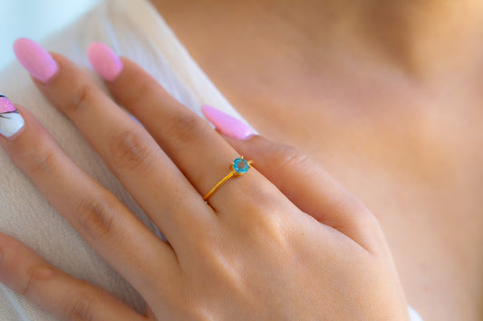 Blue Topaz Nina Ring - CLJ575