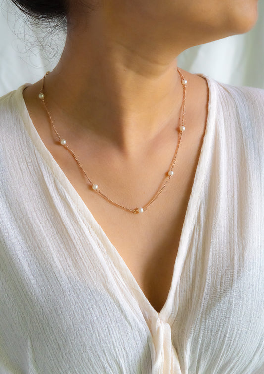 Cultured Pearl Aylin Necklace - CLJ586