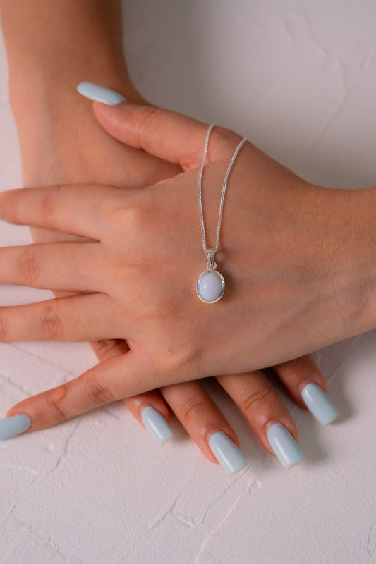 Handmade Sterling Silver Peruvian Opal Mystic Necklace - CLJ319PO
