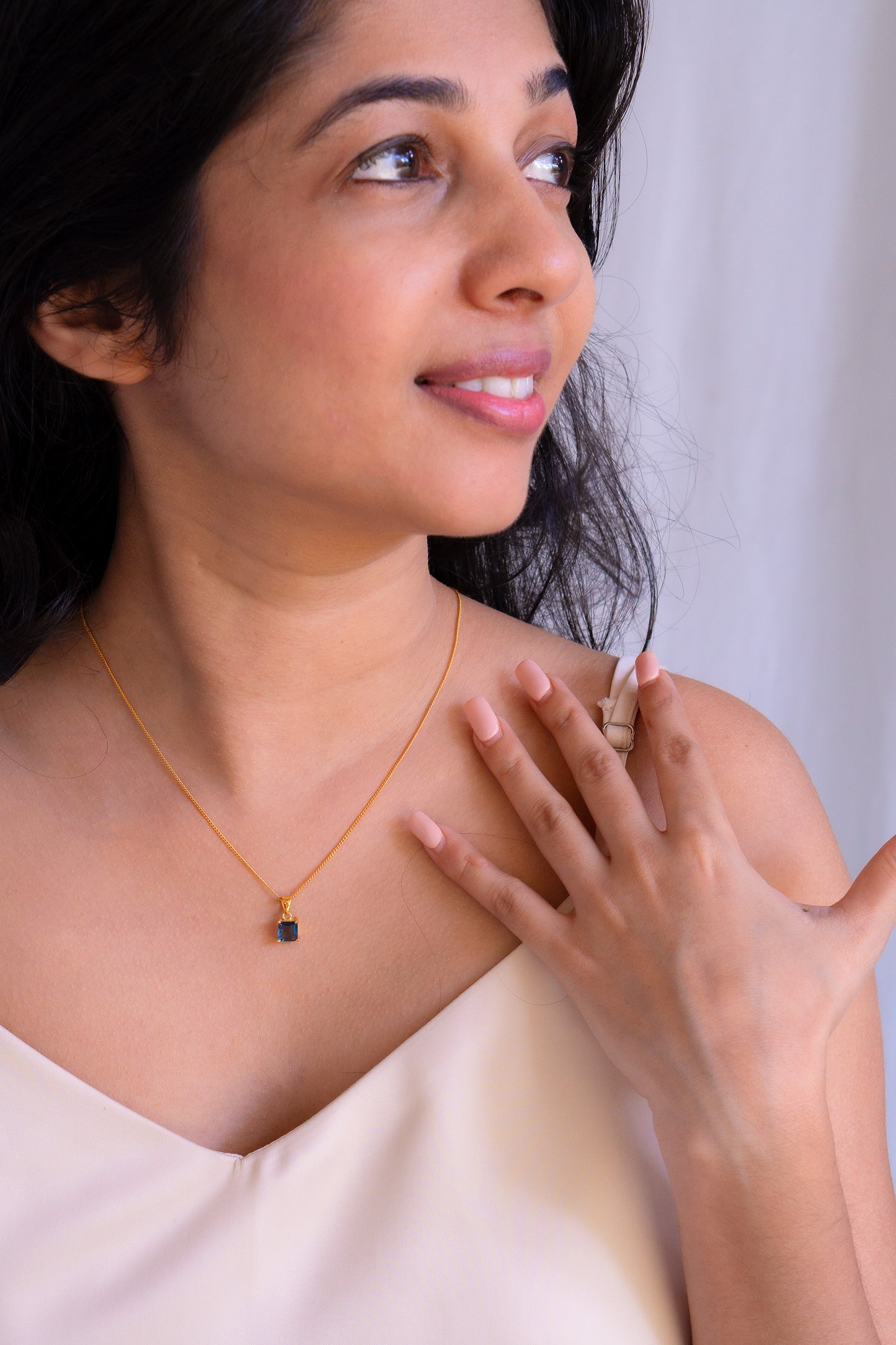 London Blue Topaz Ivyana Necklace - CLJ589LB