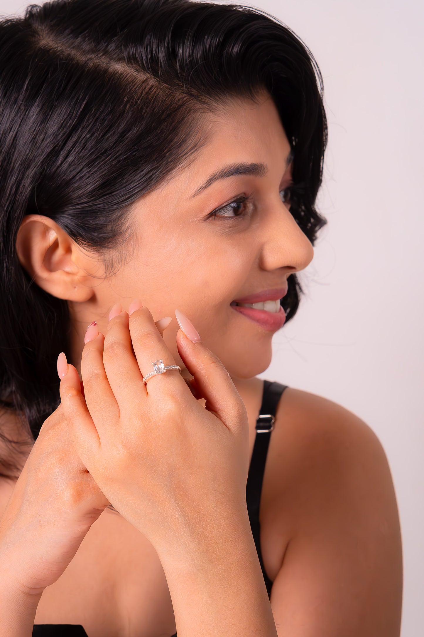 White Topaz Elia Ring - CLJ492W
