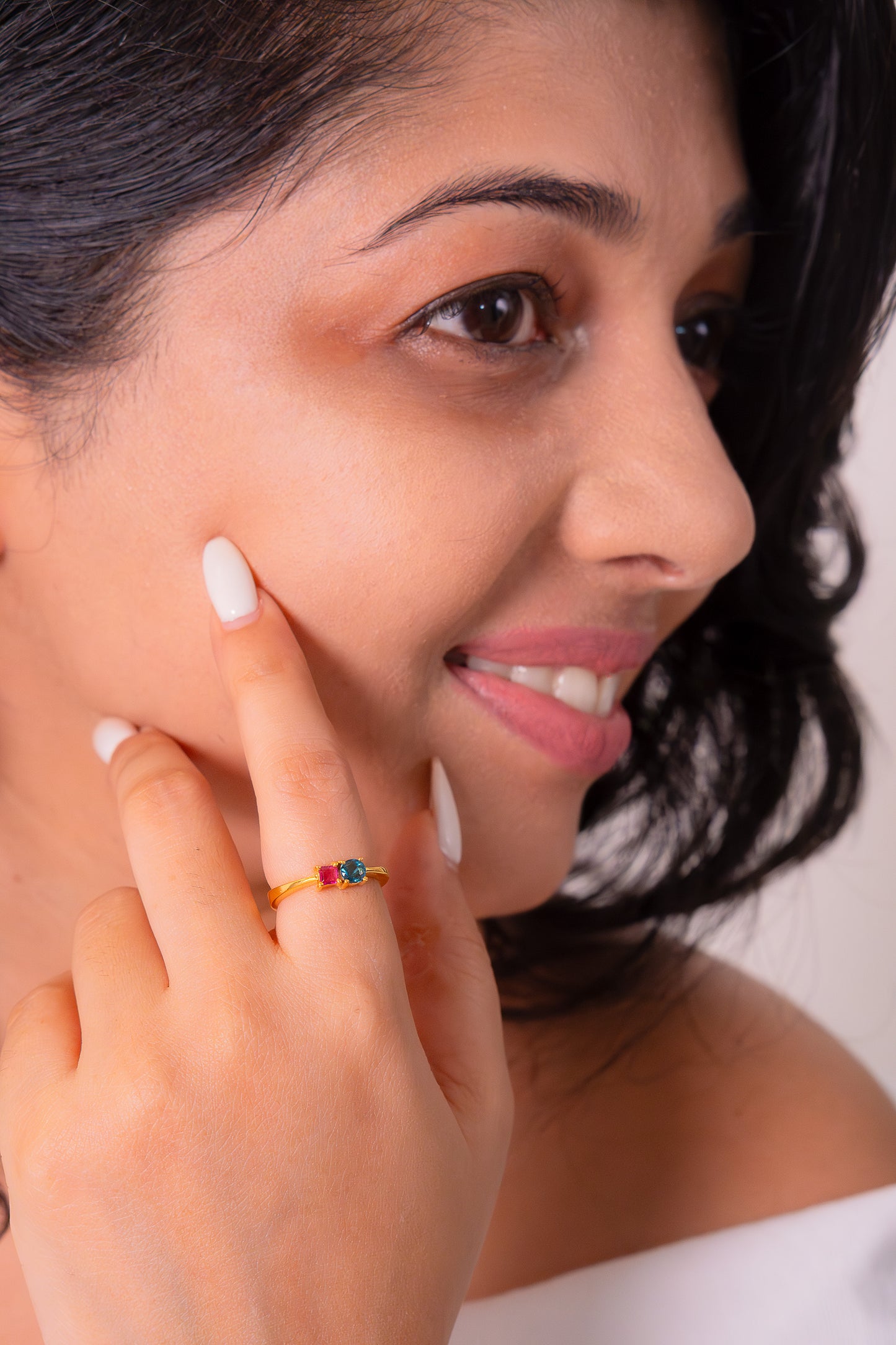 Sapphire & Ruby Selah Ring- CLJ802