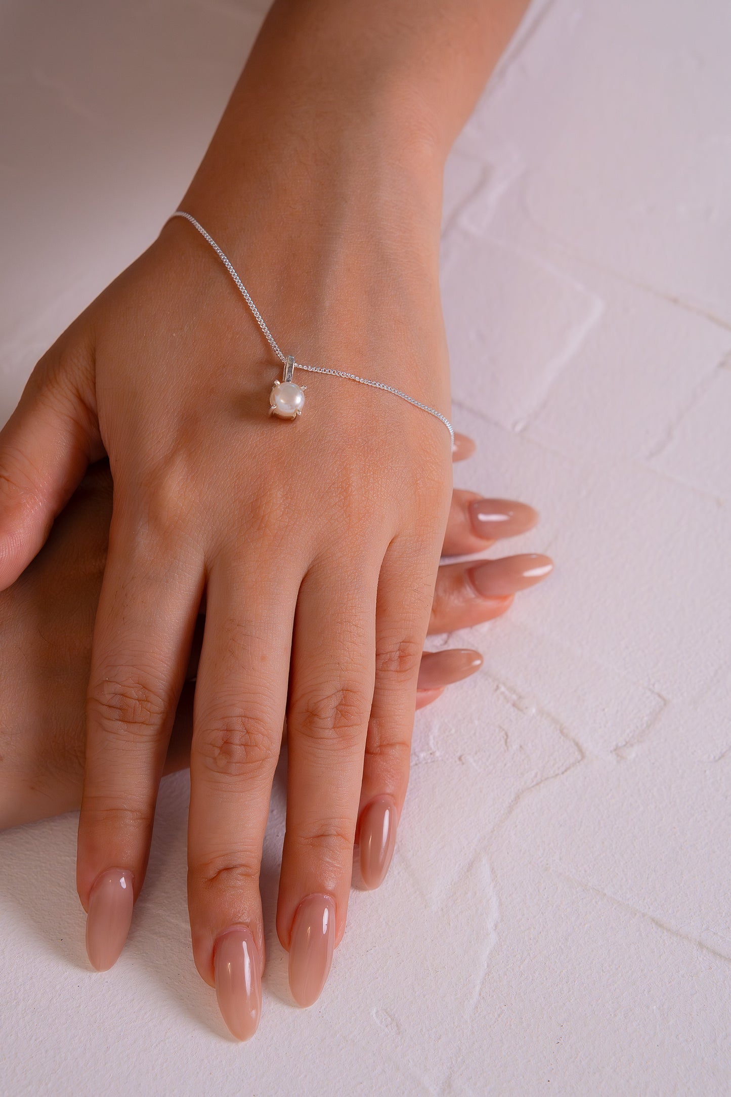 Handmade Sterling Silver Cultured Pearl Azula Necklace - CLJ804CP