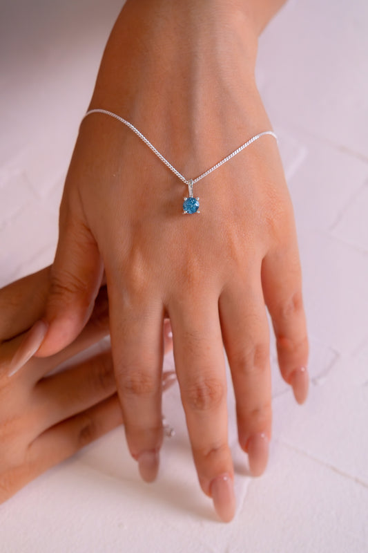Blue Topaz Azula Necklace - CLJ804B