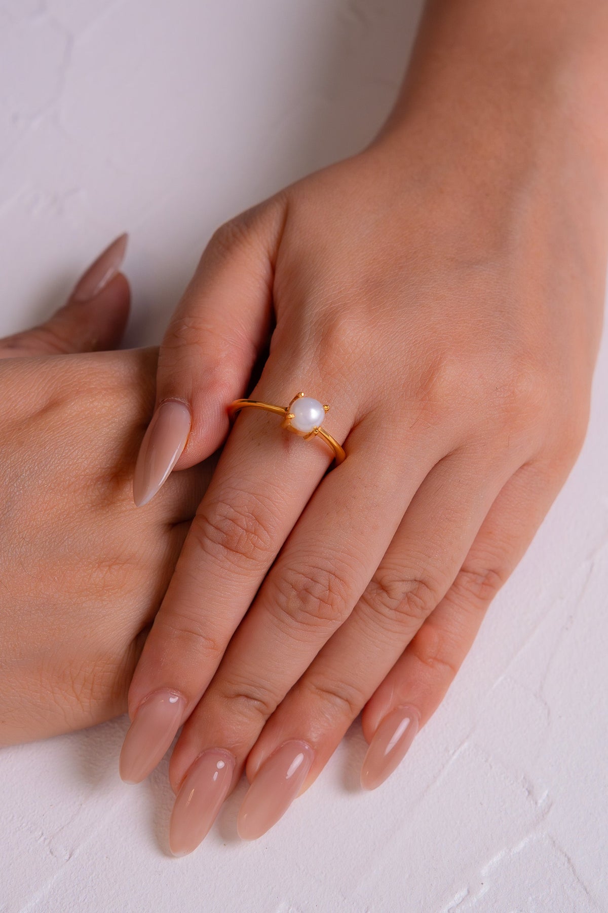 Handmade Sterling Silver Cultured Pearl Daisy Ring - CLJ012