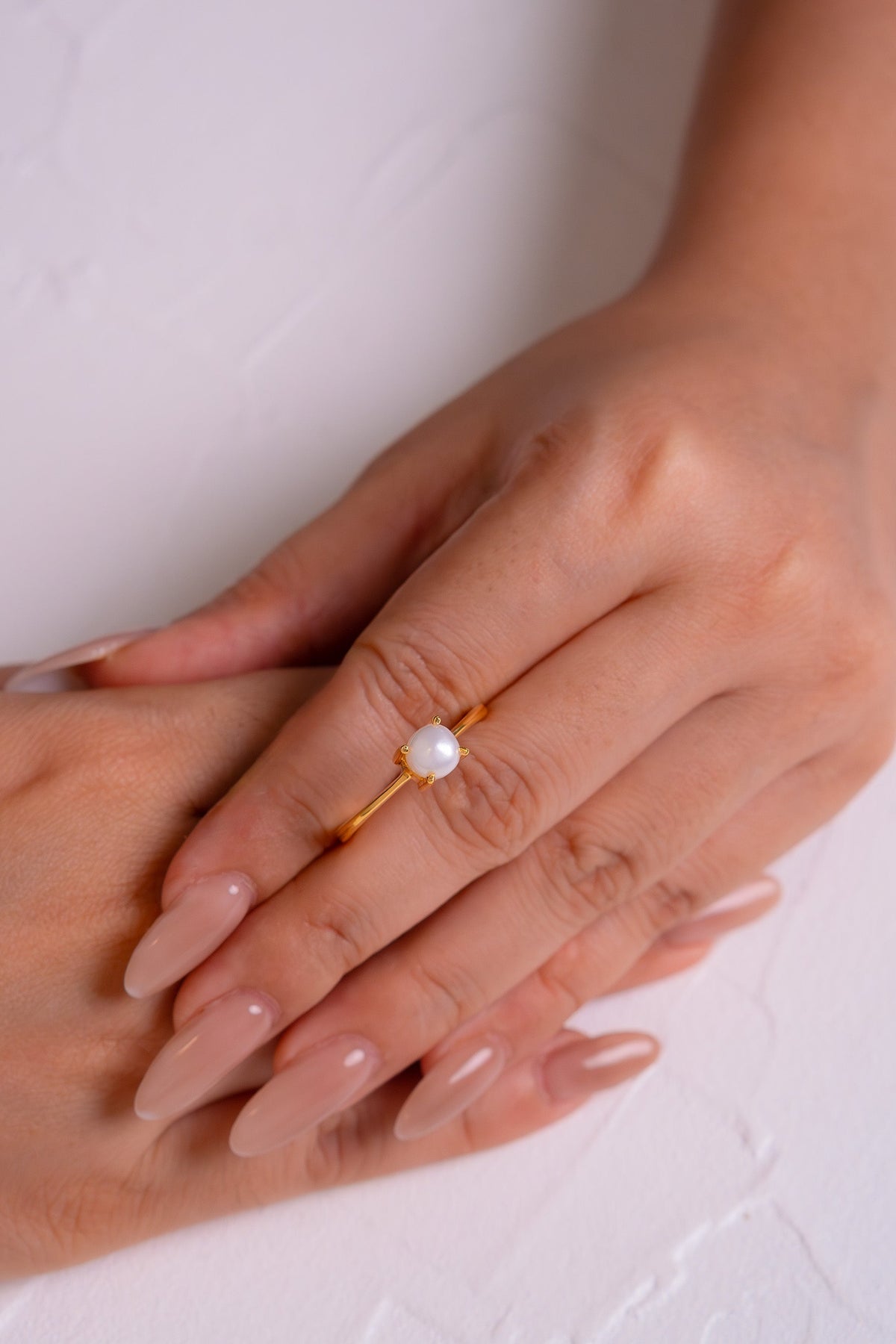 Handmade Sterling Silver Cultured Pearl Daisy Ring - CLJ012