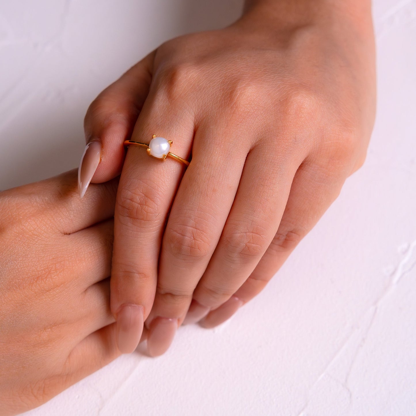 Cultured Pearl Daisy Ring - CLJ012