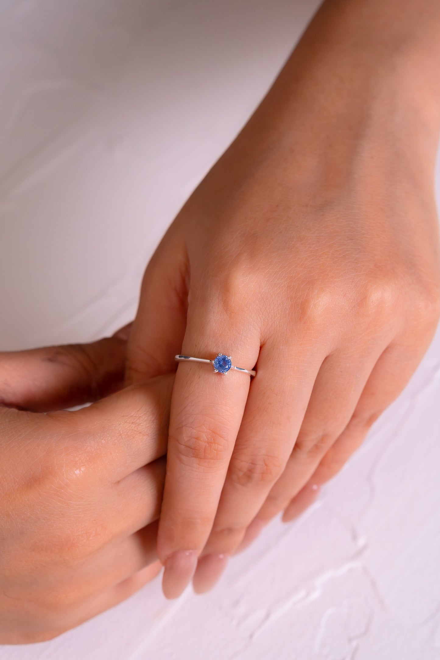 Blue Sapphire Leia Ring - CLJ512