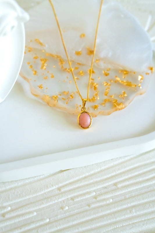 Pink Opal Lola Necklace - CLJ514