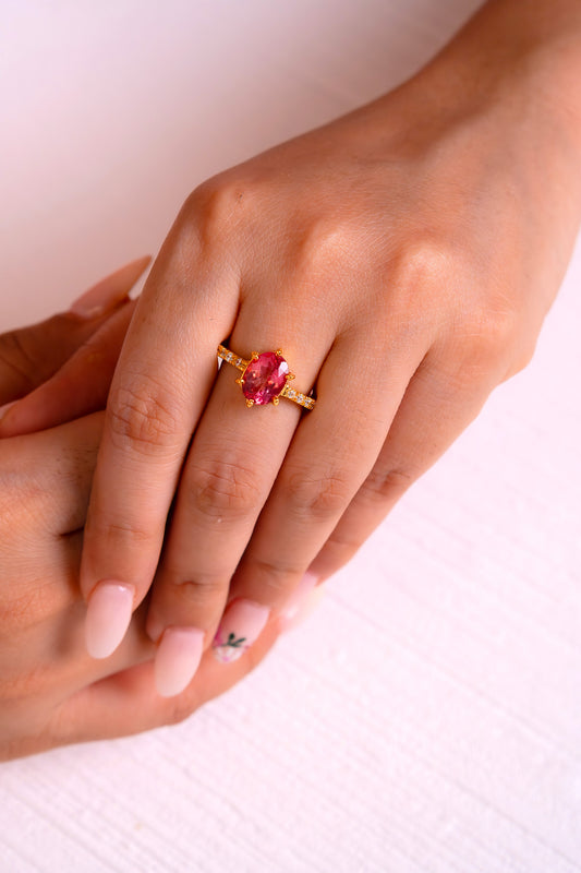 Pink Topaz Arielle Ring - CLJ482