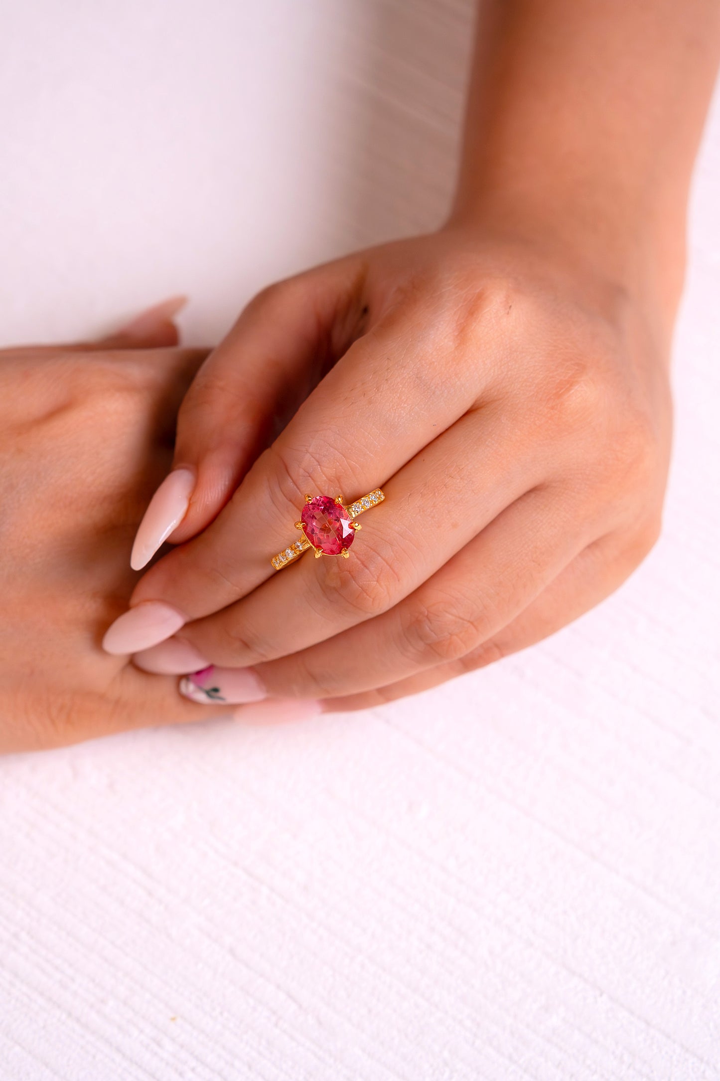 Pink Topaz Arielle Ring - CLJ482