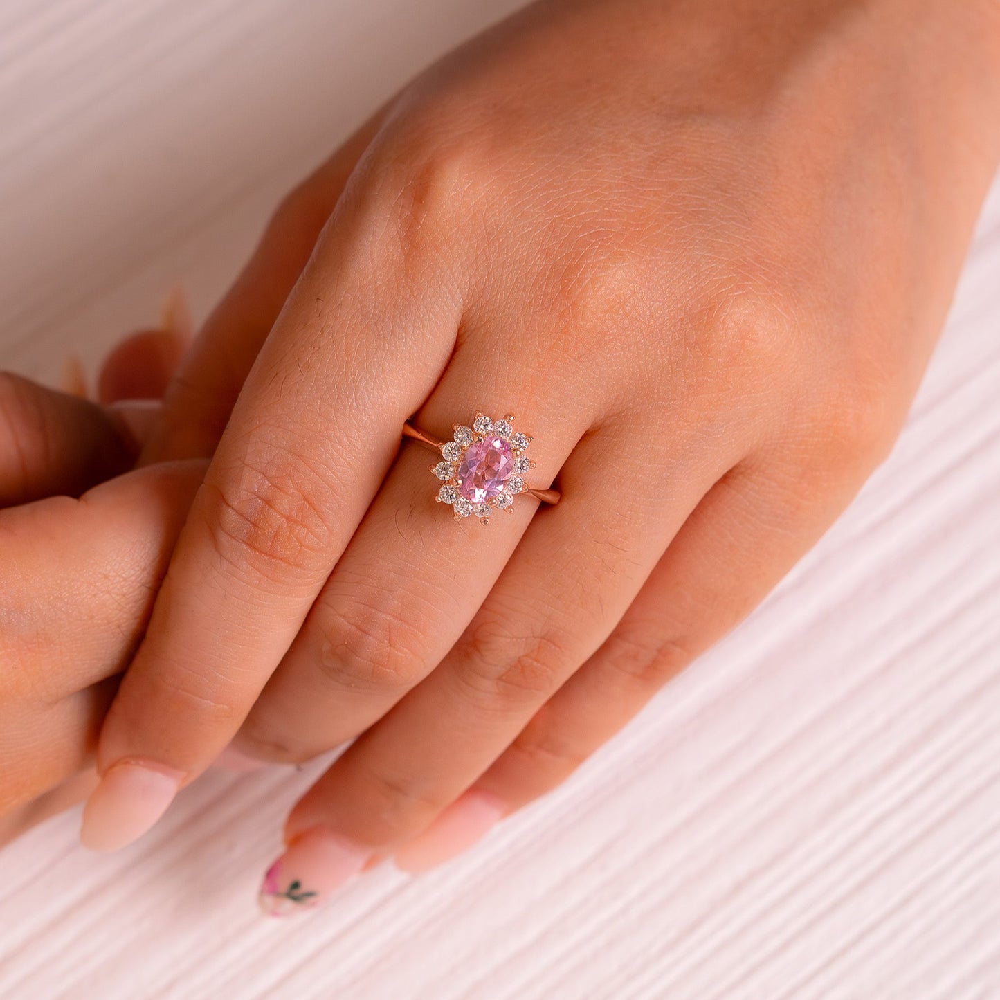 Pink Topaz Diana Ring - CLJ148P