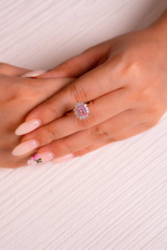 Pink Topaz Diana Ring - CLJ148P