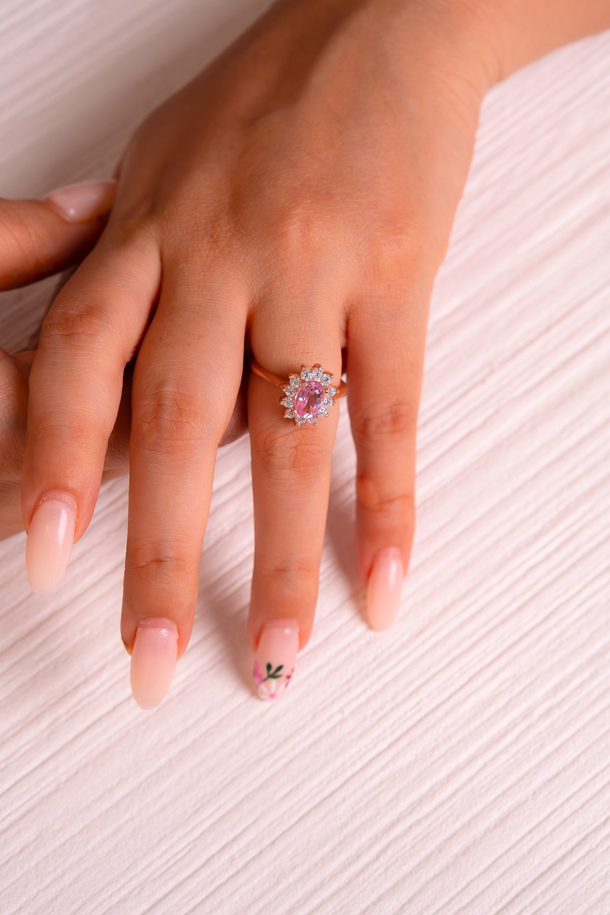 Pink Topaz Diana Ring - CLJ148P