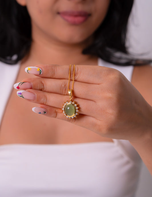 Chrysocola & Cultured Pearl Zinara Necklace - CLJ829