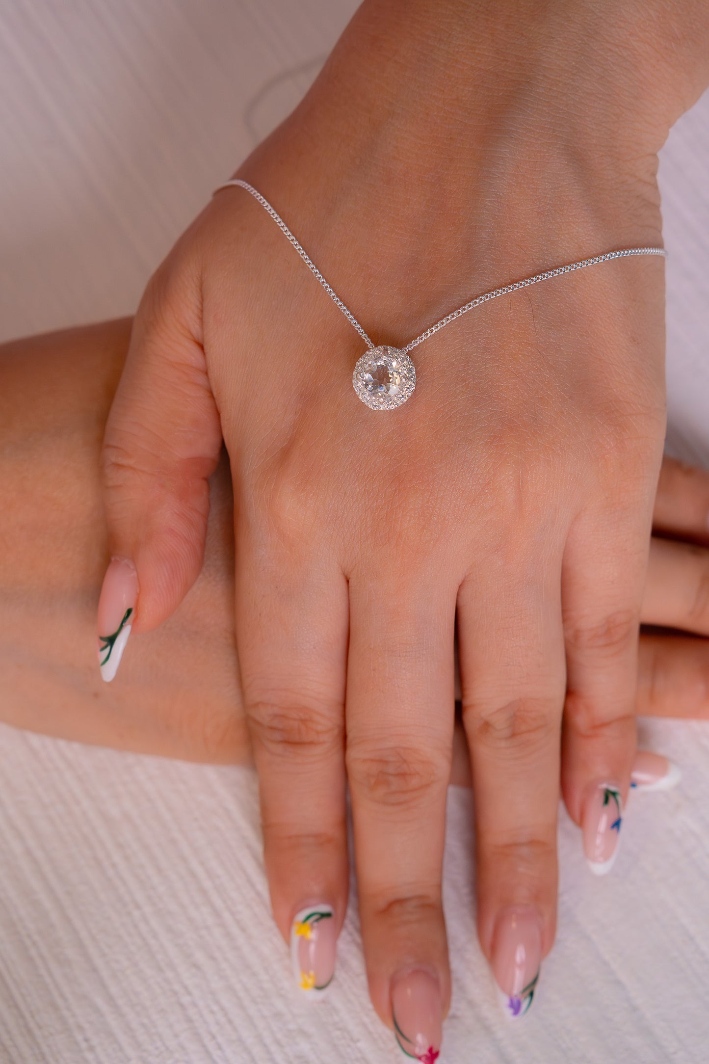 White Topaz Hazel Necklace - CLJ329W