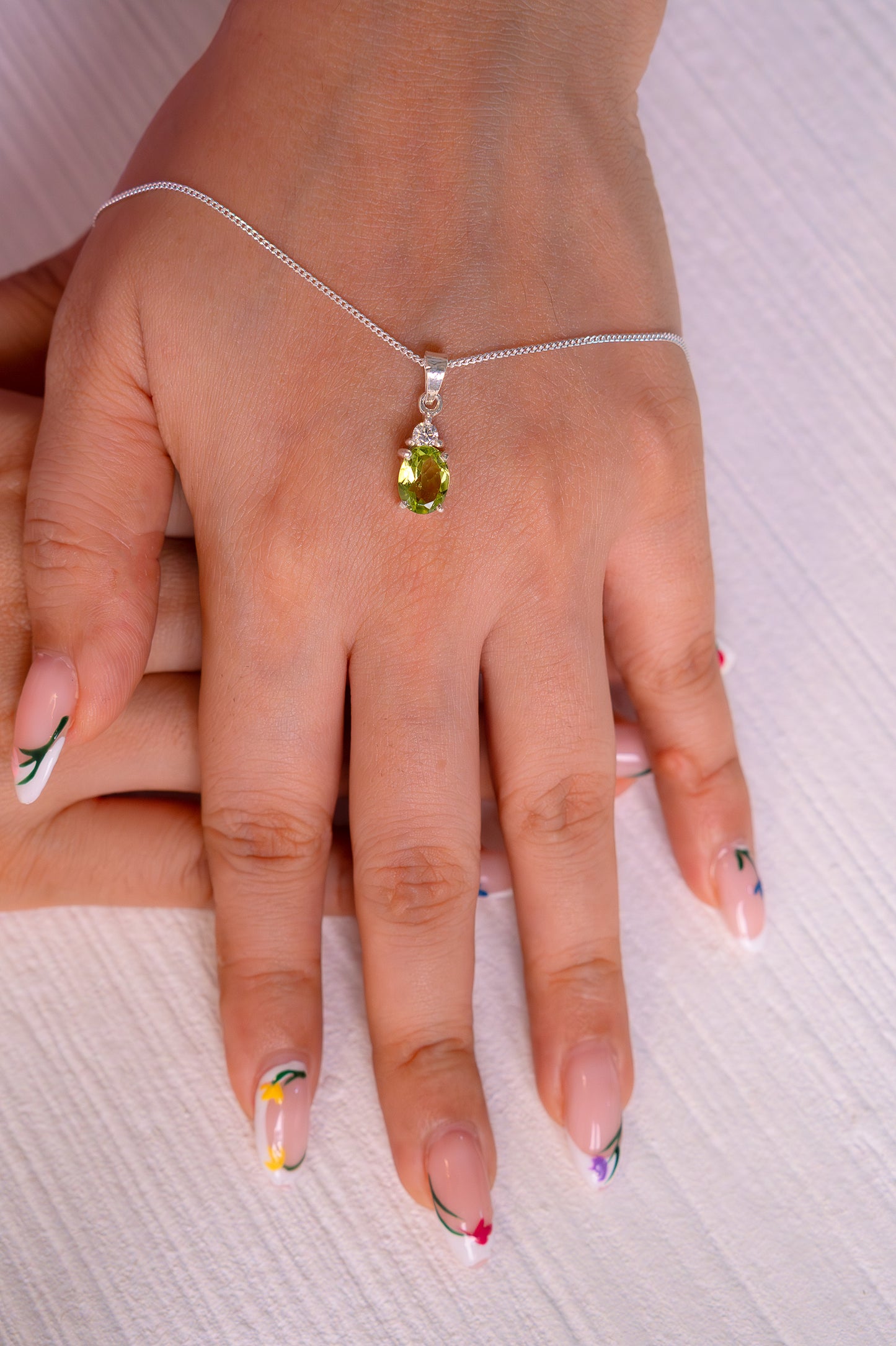 Peridot Leah Necklace - CLJ233P