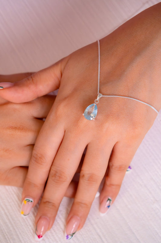 Aquamarine Mirielle Necklace - CLJ824