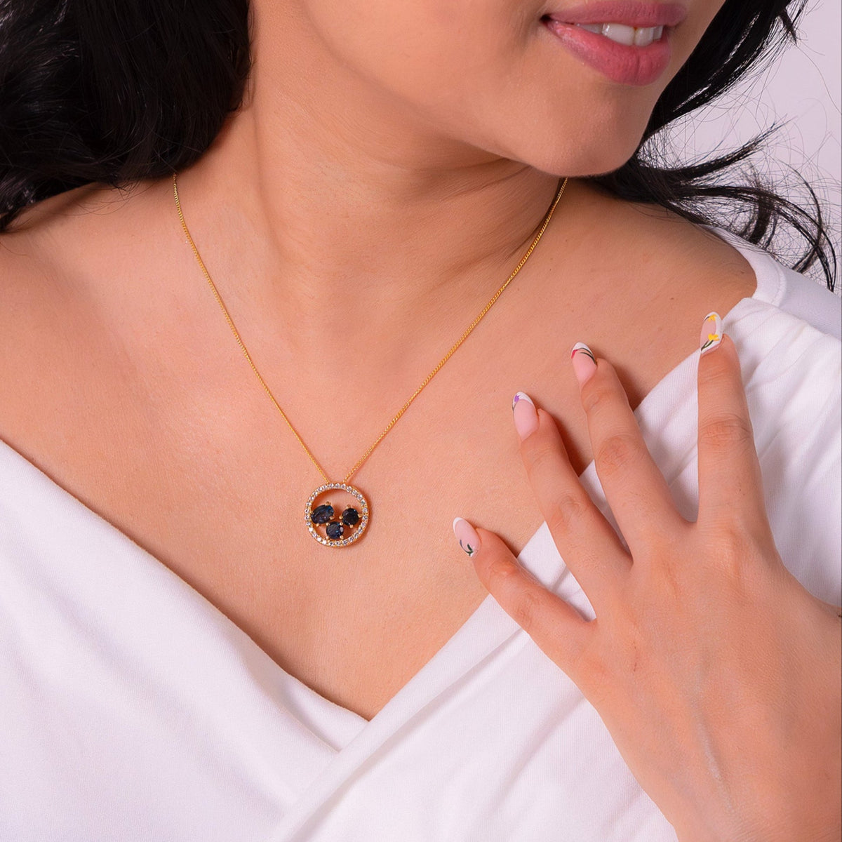 London Blue Topaz Aanya Necklace - CLJ411LB