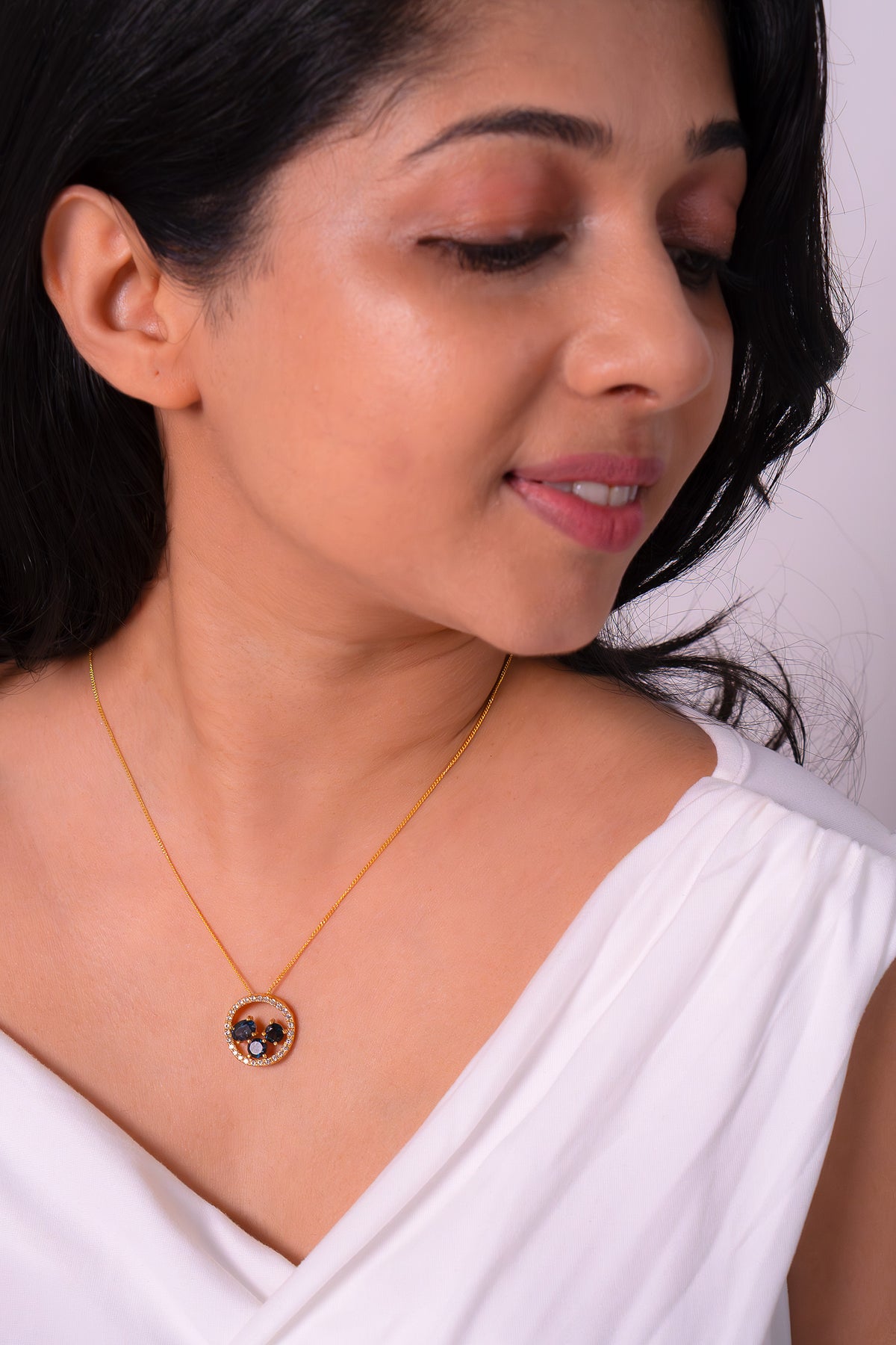 London Blue Topaz Aanya Necklace - CLJ411LB