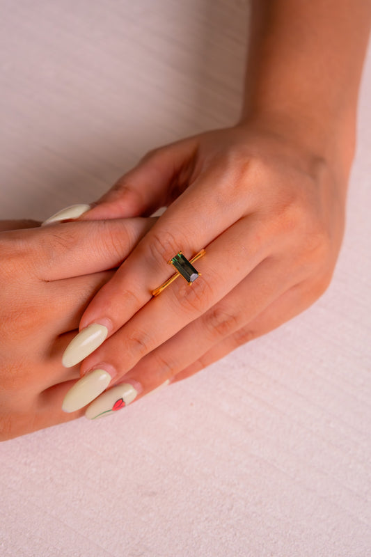 Green Tourmaline Gamora Ring - CLJ292