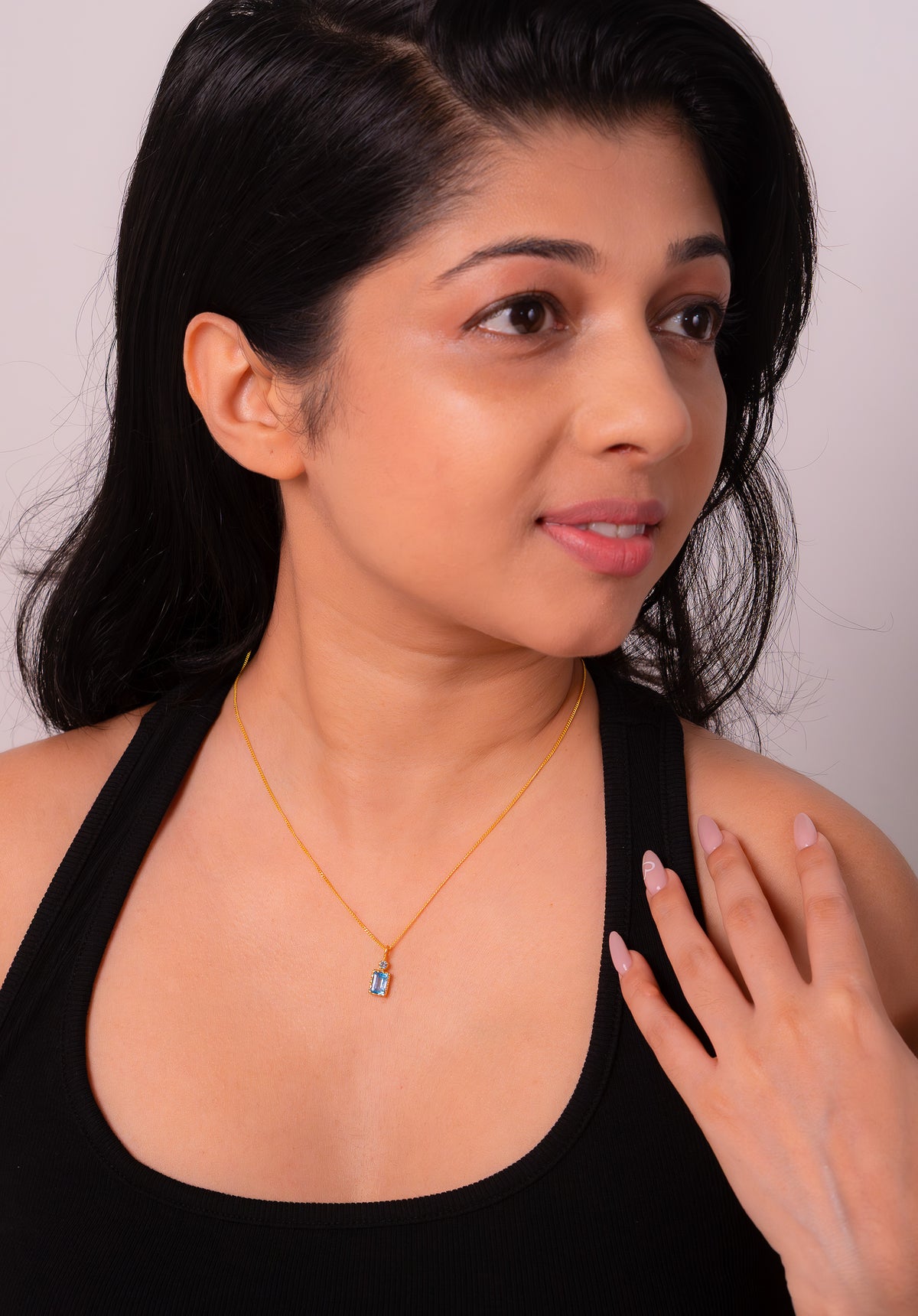 Blue Topaz Roxie Necklace - CLJ837B