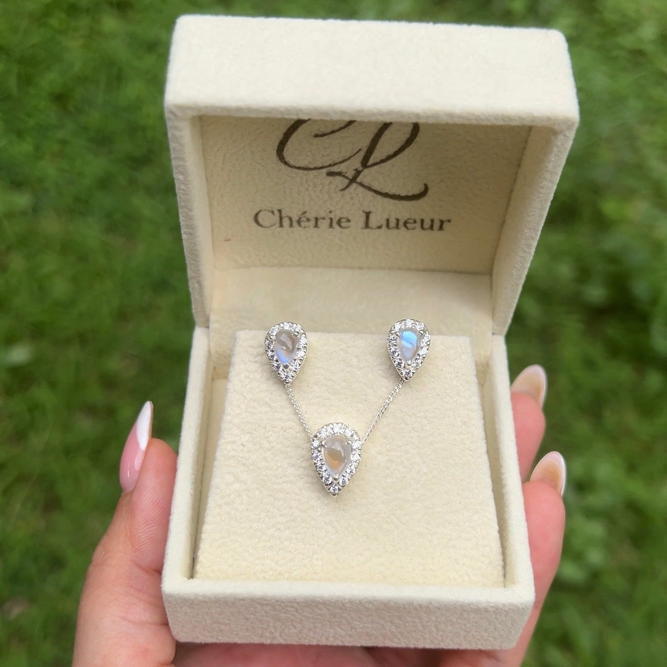 Moonstone Clarice Jewelry Set - CLJ622S