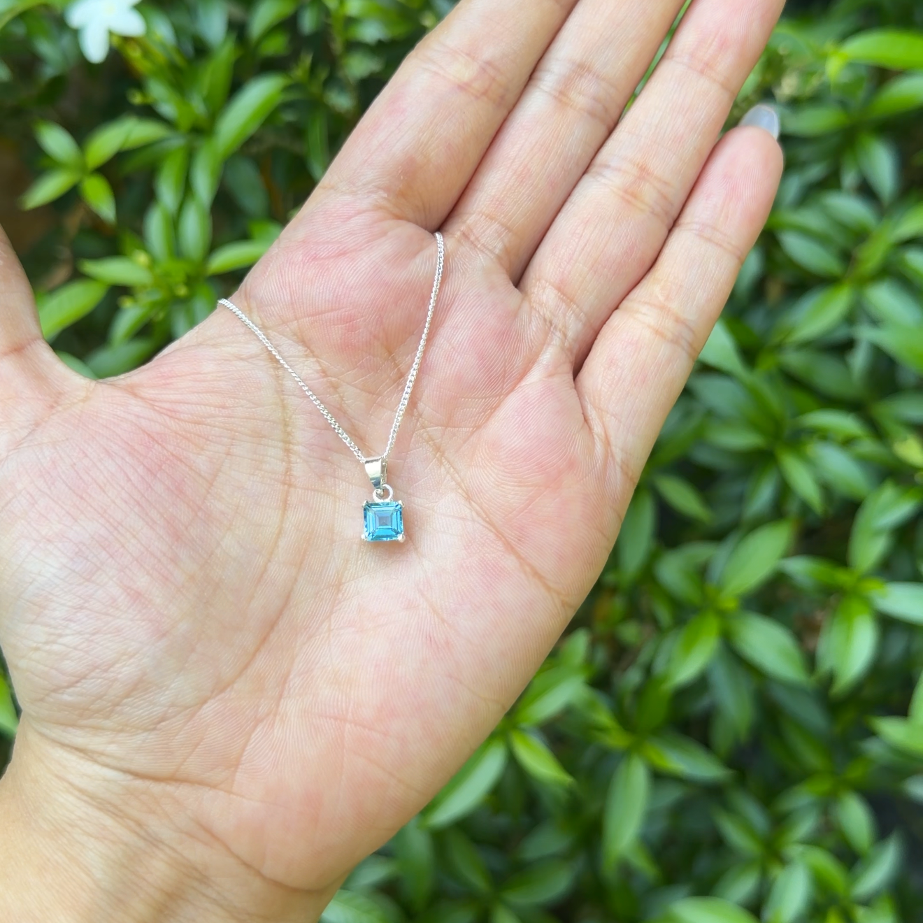 Blue Topaz Verena Necklace - CLJ748B