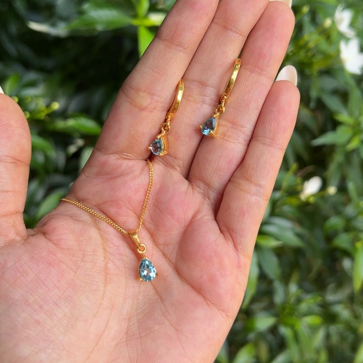 Blue Topaz Adoline Set - CLJ537S