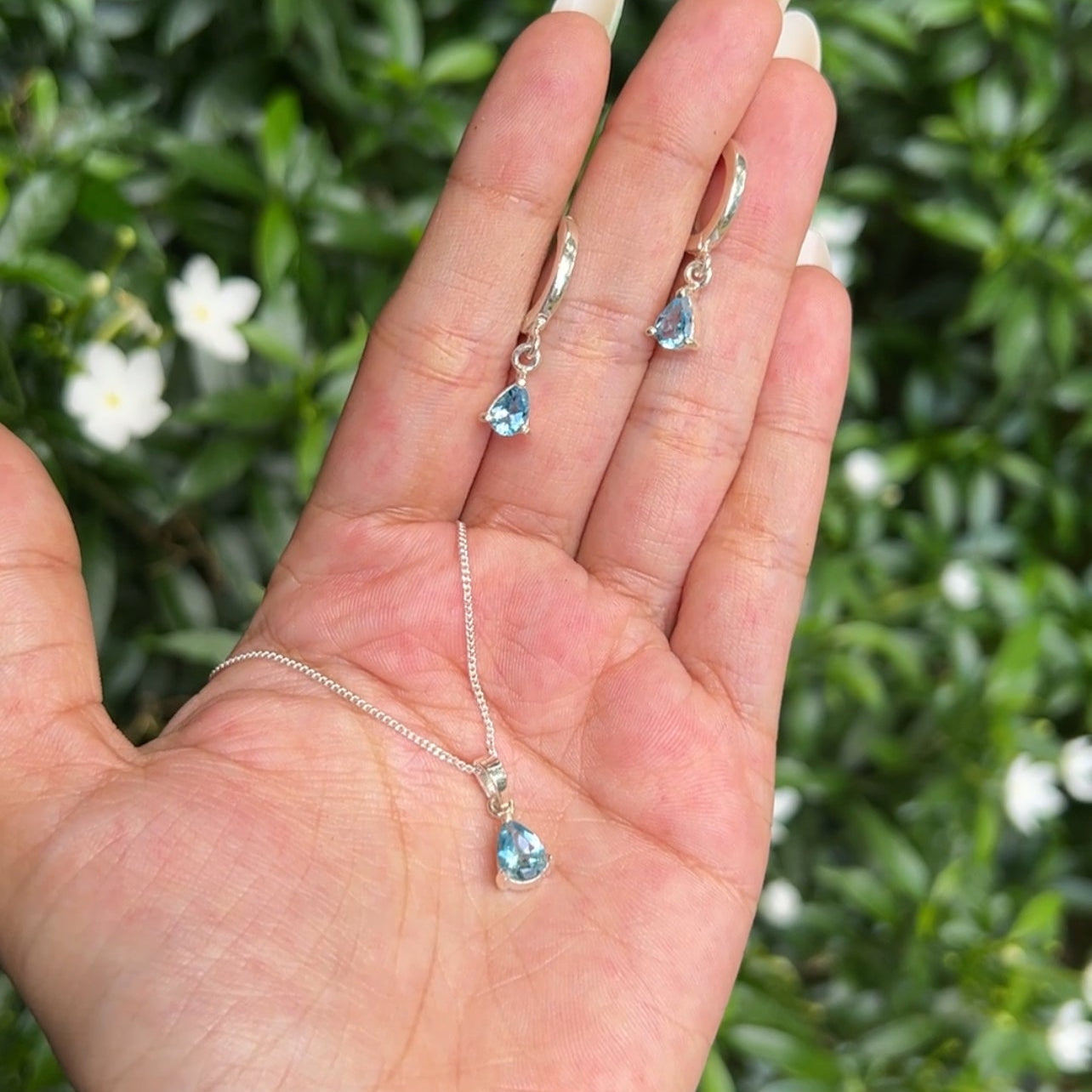 Blue Topaz Adoline Set - CLJ537