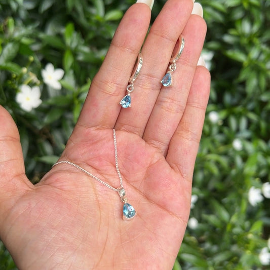 Blue Topaz Adoline Set - CLJ537S
